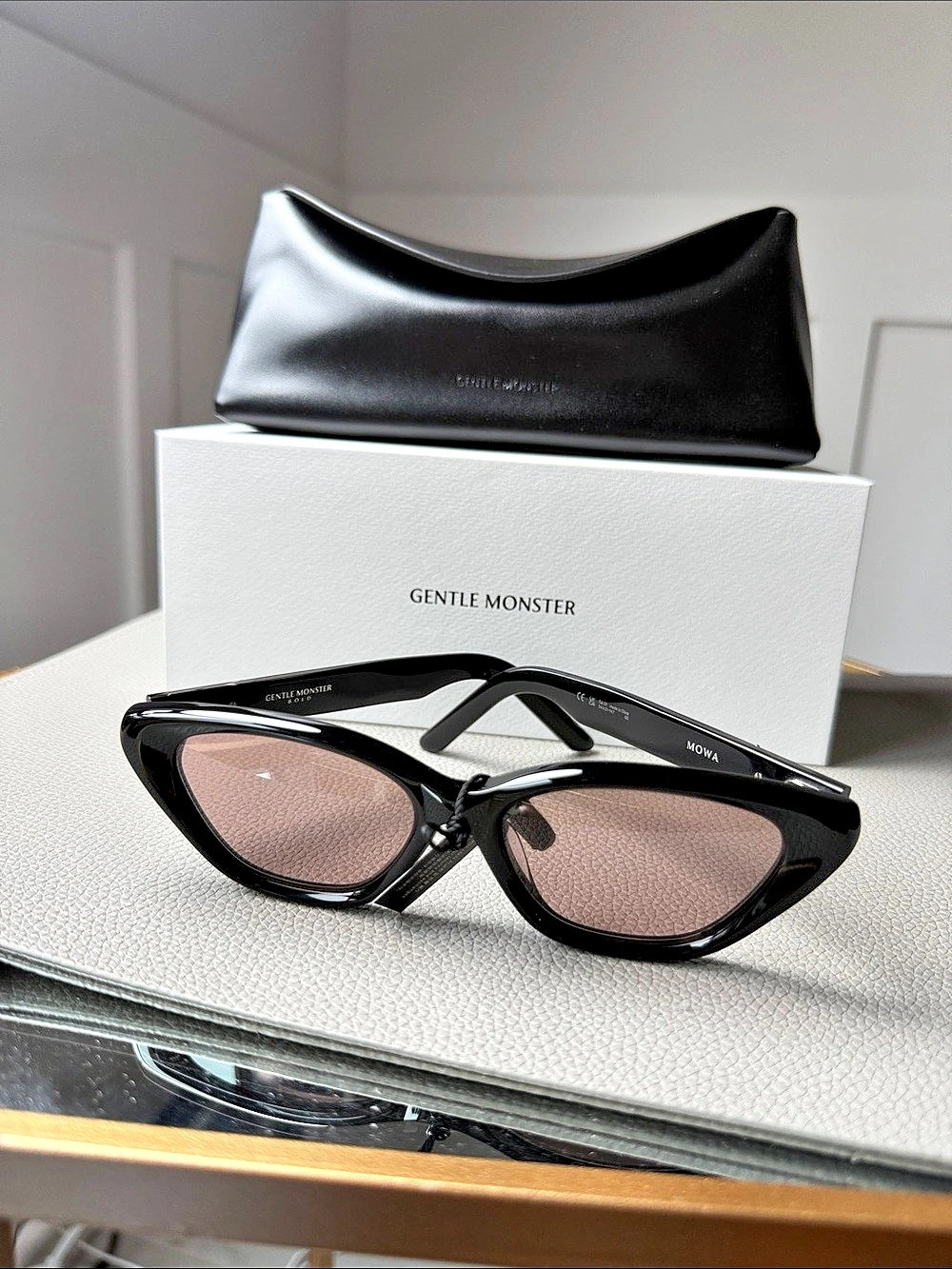 Gentle Monster Mowa 01 Black & Brown Sunglasses